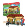 Écurie avec boxes et animaux, coffret de 82 pieces avec chevaux, Schl
