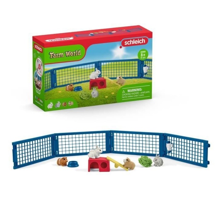 Maison pour lapin et cochons d'inde, coffret figurine et accessoires, Cadeau pour Garçons et Filles - Jouet 3 Ans et + -schleic Maison pour lapin et cochons d'inde, coffret figurine et accessoires, Cadeau pour Garçons et Filles - Jouet 3 Ans et + -schleic