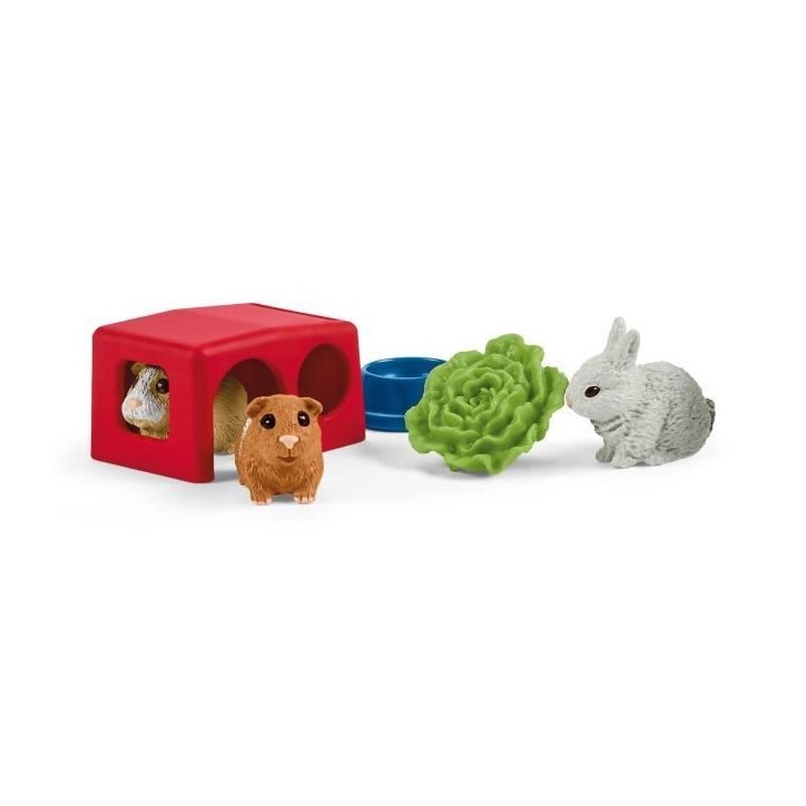 Maison pour lapin et cochons d'inde, coffret figurine et accessoires, Cadeau pour Garçons et Filles - Jouet 3 Ans et + -schleic Maison pour lapin et cochons d'inde, coffret figurine et accessoires, Cadeau pour Garçons et Filles - Jouet 3 Ans et + -schleic