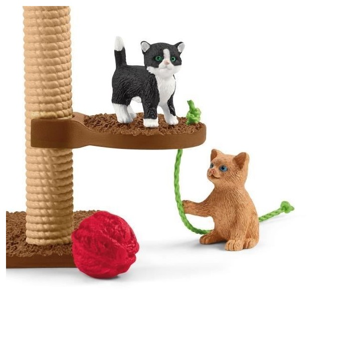 Coffret Aire de jeu pour chats adorables, figurines d'animaux avec chats, pour enfants des 3 ans, Schleich 42501 Farm World Coffret Aire de jeu pour chats adorables, figurines d'animaux avec chats, pour enfants des 3 ans, Schleich 42501 Farm World