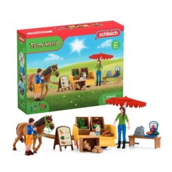 Étal mobile de la ferme, jeu de ferme avec figurines de fermiers, che