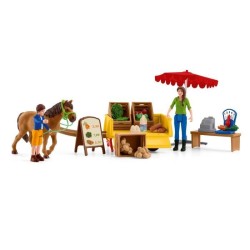 Étal mobile de la ferme, jeu de ferme avec figurines de fermiers, che