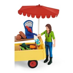 Étal mobile de la ferme, jeu de ferme avec figurines de fermiers, che