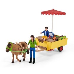 Étal mobile de la ferme, jeu de ferme avec figurines de fermiers, che