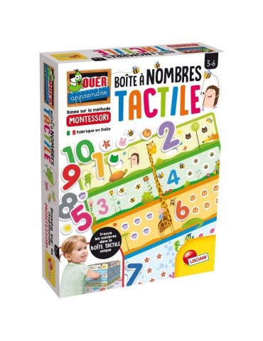 Jeu de la Boîte a nombres - LISCIANI - Puzzle tactile Montessori