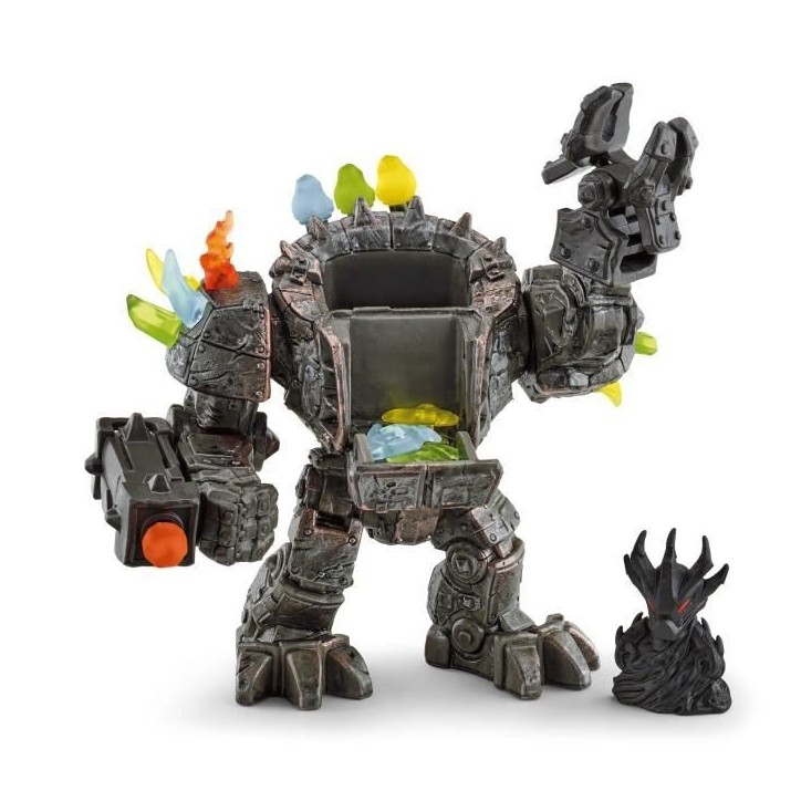 Master Robot et sa Mini Creature, coffret figurine robot de 20 pieces avec pieces mobiles et rotatives, jouet robot pour enfants Master Robot et sa Mini Creature, coffret figurine robot de 20 pieces avec pieces mobiles et rotatives, jouet robot pour enfants