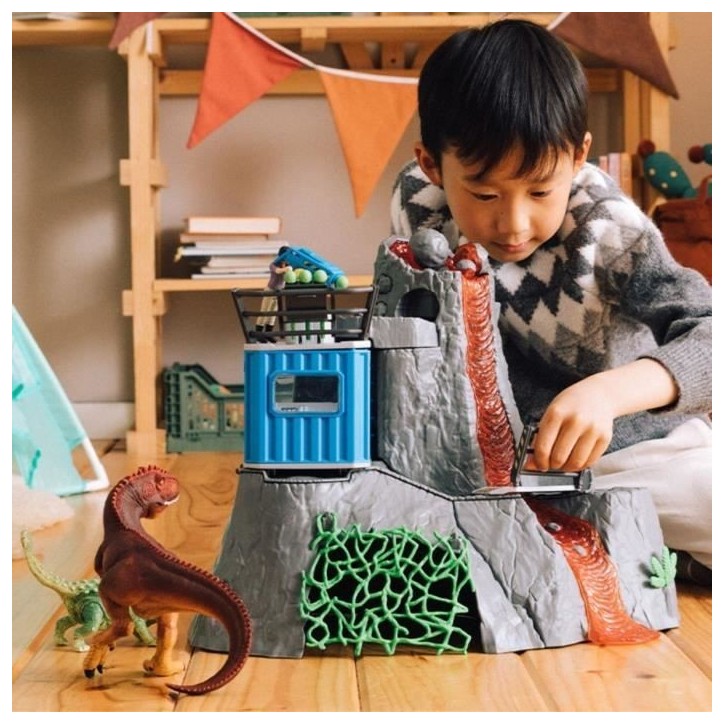 Expédition au grand Volcan, 1 figurine de chercheuse et 2 jouets dinosaures, Pour enfants des 5 ans, Schleich 42564 DINOSAURS Expédition au grand Volcan, 1 figurine de chercheuse et 2 jouets dinosaures, Pour enfants des 5 ans, Schleich 42564 DINOSAURS
