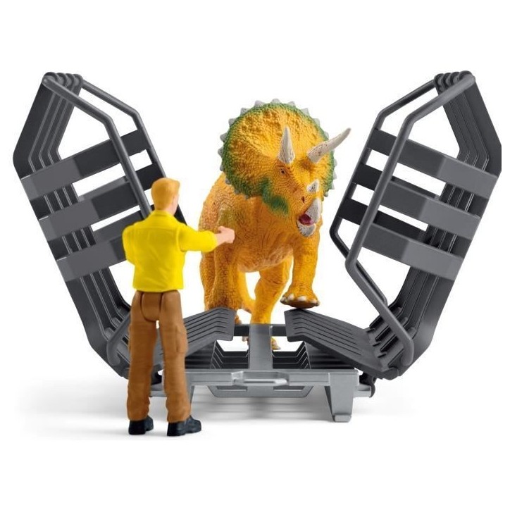 Mission de transport Dino, coffret de 43 pieces avec figurine tricératops et camion de transport, jouets dinosaures pour enfant Mission de transport Dino, coffret de 43 pieces avec figurine tricératops et camion de transport, jouets dinosaures pour enfant