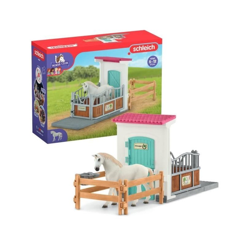 Box avec étalon Pur Sang anglais, Extension pour écurie schleich pou
