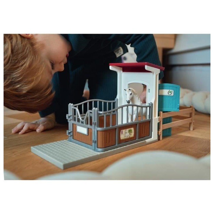 Box avec étalon Pur Sang anglais, Extension pour écurie schleich pour enfant, Schleich 42569 HORSE CLUB, des 5 ans Box avec étalon Pur Sang anglais, Extension pour écurie schleich pour enfant, Schleich 42569 HORSE CLUB, des 5 ans