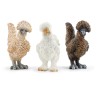 Coffret de Figurines Poules - Ferme Jouet et Grange de 3 Pieces avec F