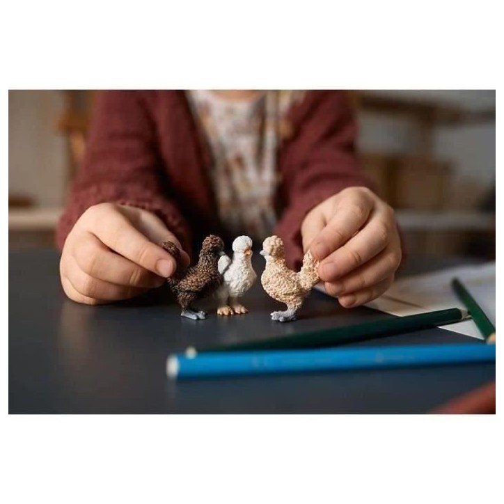 Coffret de Figurines Poules - Ferme Jouet et Grange de 3 Pieces avec Figurines Poules, Pour Garçons et Filles - Jouet 3 ans - Coffret de Figurines Poules - Ferme Jouet et Grange de 3 Pieces avec Figurines Poules, Pour Garçons et Filles - Jouet 3 ans -