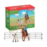 Coffret SCHLEICH - Equipe de Cowboy et leurs lassos - 42577 - Gamme Fa