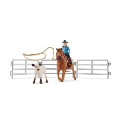 Coffret SCHLEICH - Equipe de Cowboy et leurs lassos - 42577 - Gamme Fa