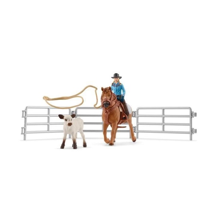 Coffret SCHLEICH - Equipe de Cowboy et leurs lassos - 42577 - Gamme Farm World