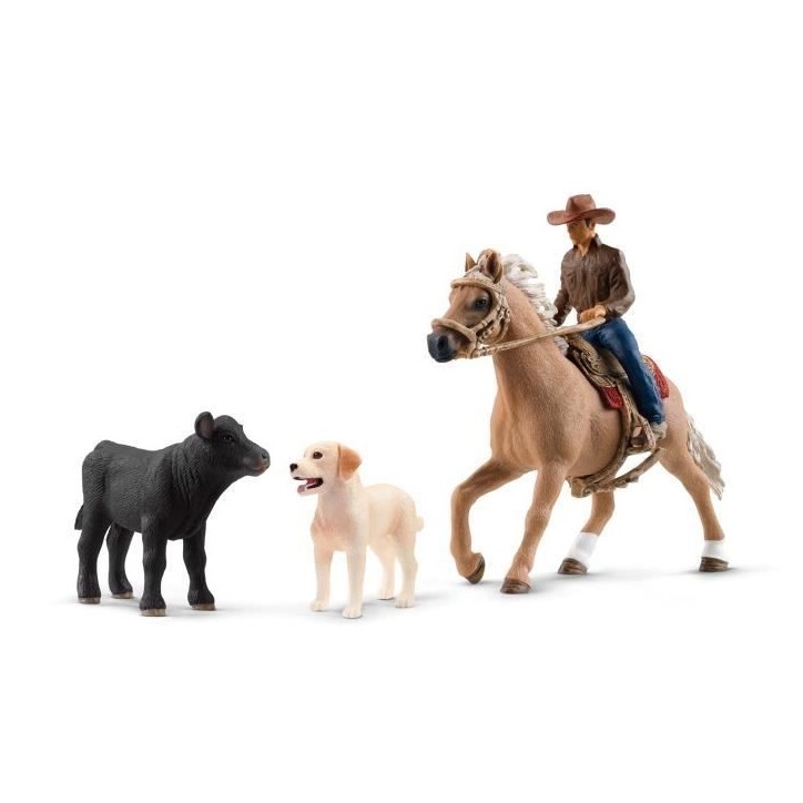 SCHLEICH - Aventures d'équitation Western - 42578 - Gamme Farm World SCHLEICH - Aventures d'équitation Western - 42578 - Gamme Farm World