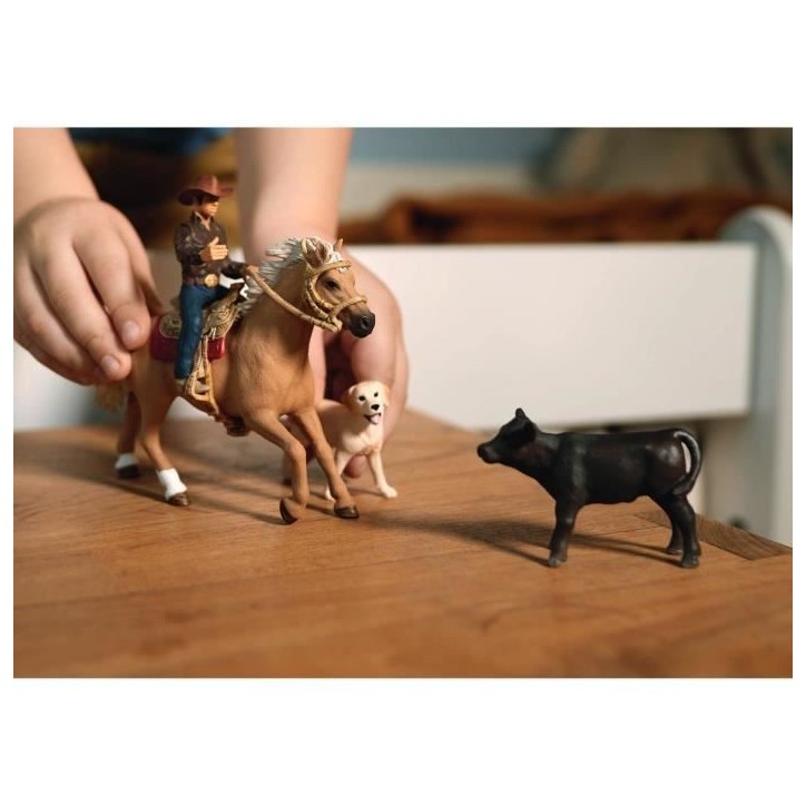 SCHLEICH - Aventures d'équitation Western - 42578 - Gamme Farm World SCHLEICH - Aventures d'équitation Western - 42578 - Gamme Farm World