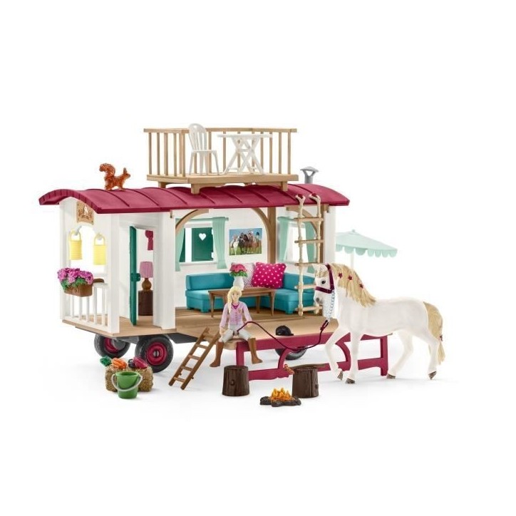 Caravane rencontres secretes, coffret schleich avec 1 cheval schleich inclus, coffret figurines pour enfants de 5 ans - schleich Caravane rencontres secretes, coffret schleich avec 1 cheval schleich inclus, coffret figurines pour enfants de 5 ans - schleich
