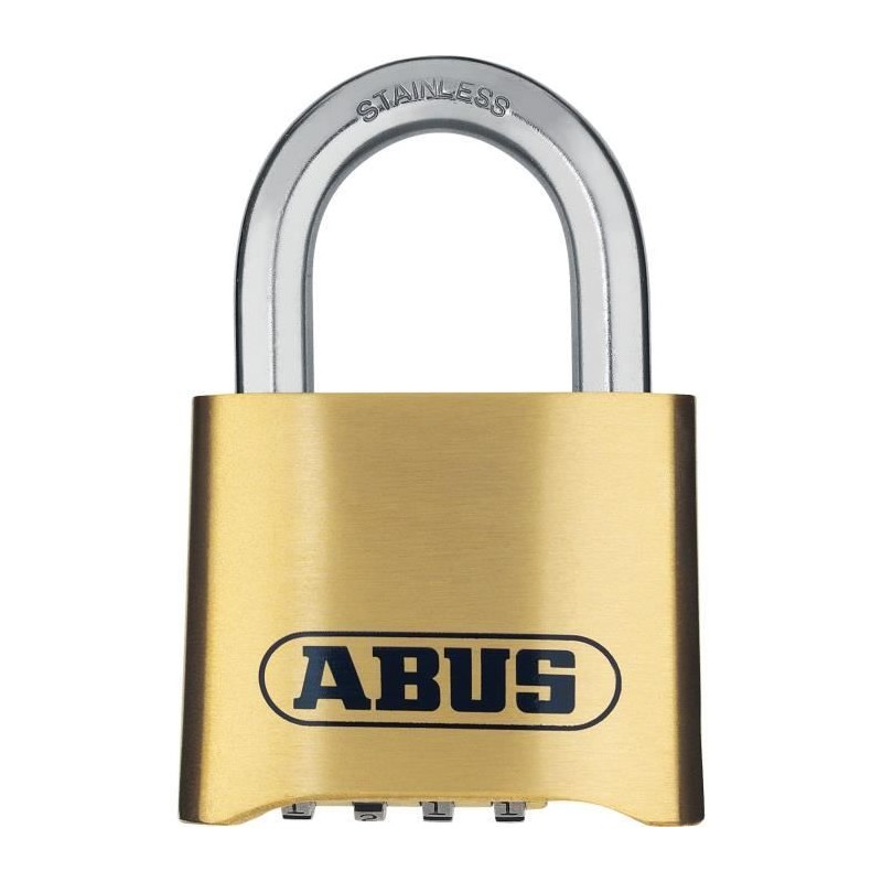 Cadenas a combinaison - ABUS - 180IB/50 B/DFNLI - Corps laiton forgé Cadenas a combinaison - ABUS - 180IB/50 B/DFNLI - Corps laiton forgé