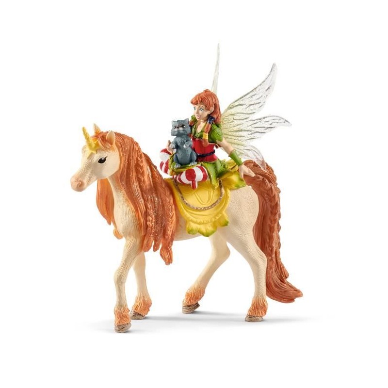 Figurine Fée Marween avec une licorne scintillante - Schleich 70567 B Figurine Fée Marween avec une licorne scintillante - Schleich 70567 B