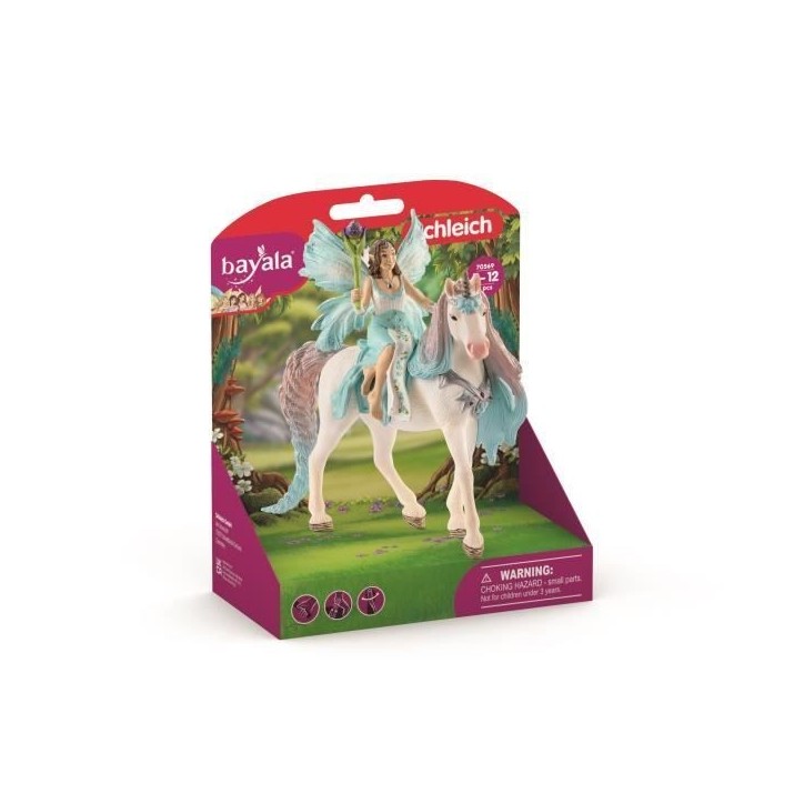 Coffret de Figurines Fée Eyela avec Jouet Licorne de Princesse - Princesse Volante avec Figurine Licorne et Baguette Magique - Coffret de Figurines Fée Eyela avec Jouet Licorne de Princesse - Princesse Volante avec Figurine Licorne et Baguette Magique -