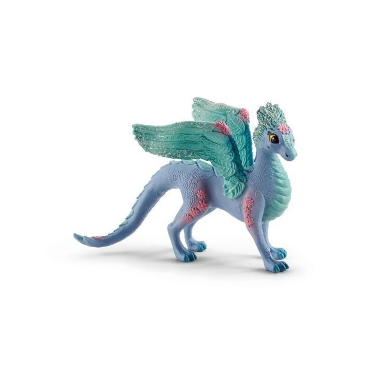 Figurines Dragon Fleuri avec son petit, Coffret Schleich 70592 Bayala, Des 5 ans Figurines Dragon Fleuri avec son petit, Coffret Schleich 70592 Bayala, Des 5 ans