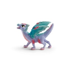 Figurines Dragon Fleuri avec son petit, Coffret Schleich 70592 Bayala,