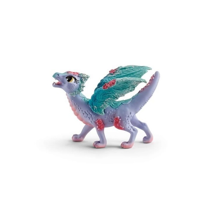 Figurines Dragon Fleuri avec son petit, Coffret Schleich 70592 Bayala, Des 5 ans Figurines Dragon Fleuri avec son petit, Coffret Schleich 70592 Bayala, Des 5 ans