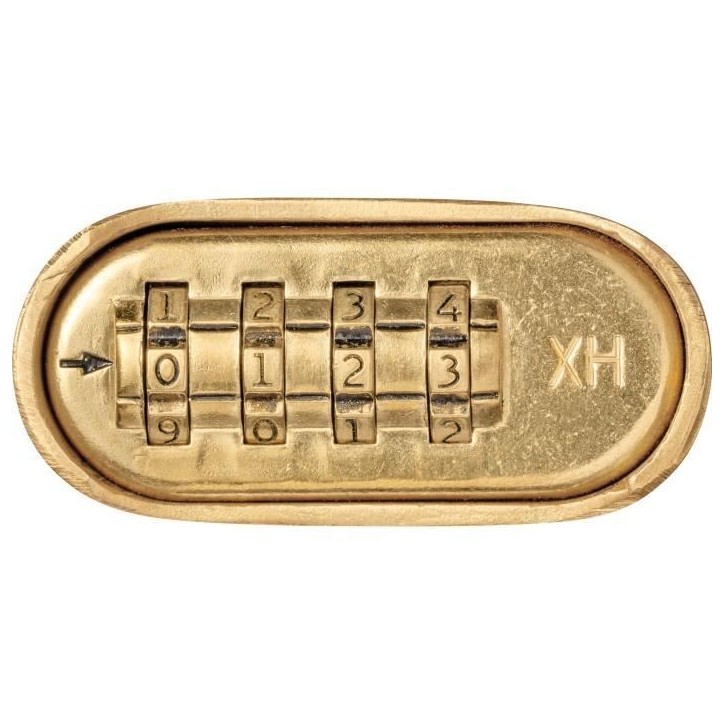 Cadenas a combinaison - ABUS - 180IB/50 B/DFNLI - Corps laiton forgé - Anse inox - Code numérique a quatre chiffres Cadenas a combinaison - ABUS - 180IB/50 B/DFNLI - Corps laiton forgé - Anse inox - Code numérique a quatre chiffres