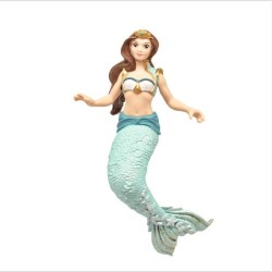 Figurine Sirene Eyela sur cheval de mer - avec sa Baguette Magique - S