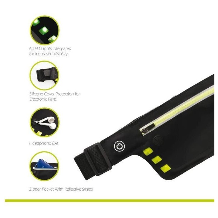 Ceinture de course - SCHILDKRÖT - Wheel Bee Running Waistbag Night Runner LED-Light Ceinture de course - SCHILDKRÖT - Wheel Bee Running Waistbag Night Runner LED-Light
