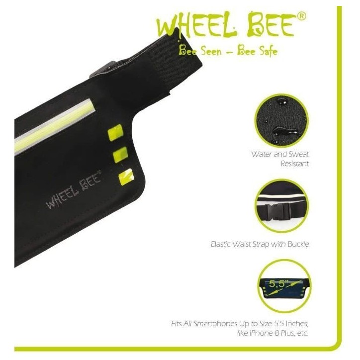 Ceinture de course - SCHILDKRÖT - Wheel Bee Running Waistbag Night Runner LED-Light Ceinture de course - SCHILDKRÖT - Wheel Bee Running Waistbag Night Runner LED-Light