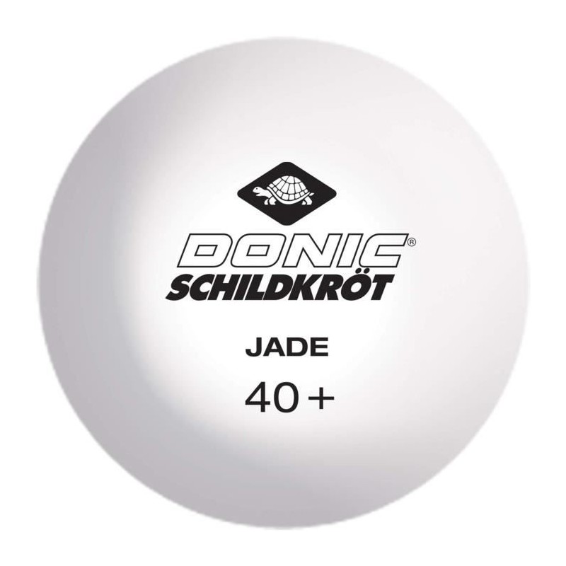 Balles de tennis de table - SCHILDKRÖT - JADE POLY 40+ - blanc -144 p