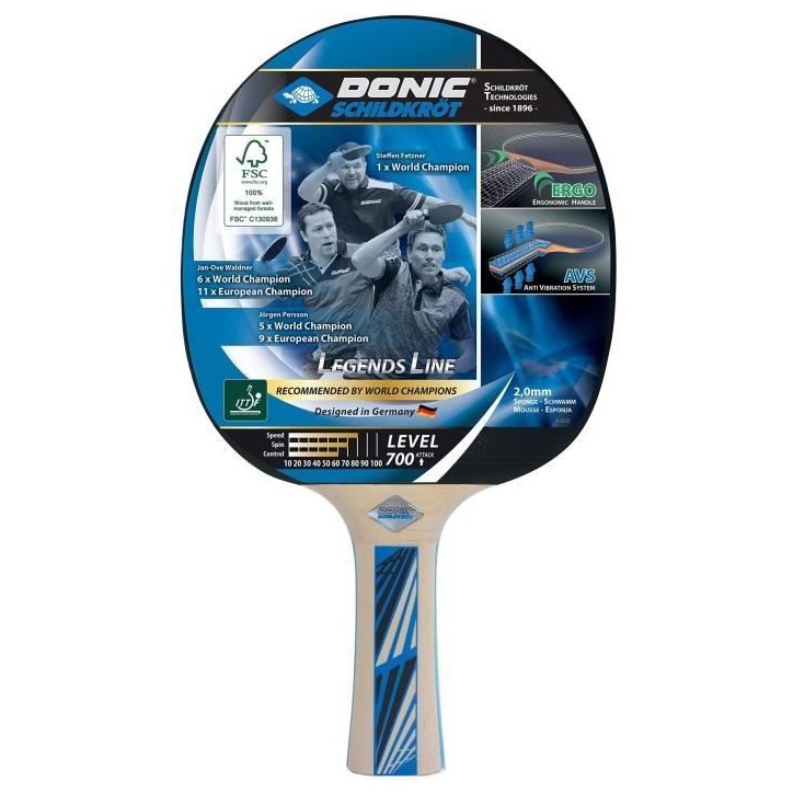 Raquette de tennis de table - SCHILDKRÖT - LEGENDS 700 FSC Raquette de tennis de table - SCHILDKRÖT - LEGENDS 700 FSC