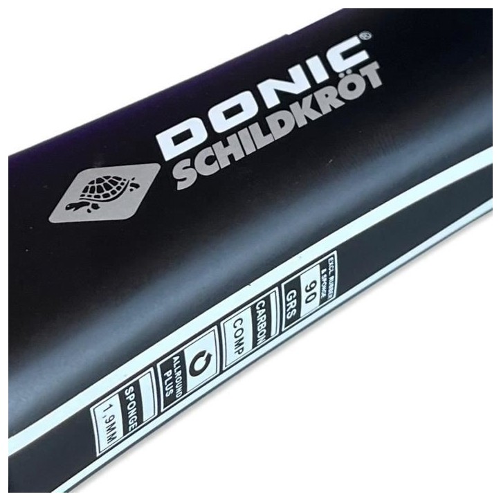 Raquette de tennis de table - SCHILDKRÖT - Qualité supérieure - Epaisseur 1.9 mm - CARBOTEC 900