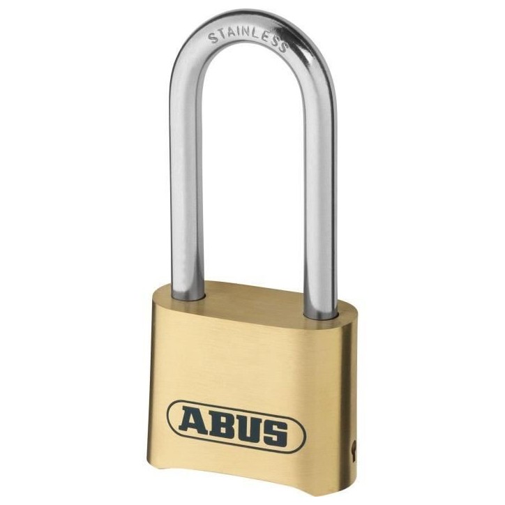 Cadenas a combinaison - ABUS - 180IB/50HB63 B/DFNLI - Corps laiton forgé - Anse inox - Code numérique Cadenas a combinaison - ABUS - 180IB/50HB63 B/DFNLI - Corps laiton forgé - Anse inox - Code numérique