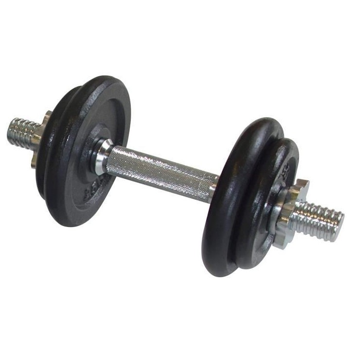 Set d'Halteres - SCHILDKROT - 10 Kg - Noir - Adulte - Ensemble pour entraînement complet du corps