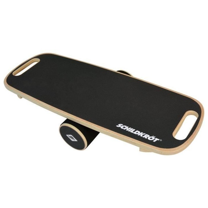 Planche d'équilibre - Fitness - SCHILDKRÖT - Antidérapant - Diametre 11 cm - 73,5 x 28 cm - WOODEN BALANCE BOARD Planche d'équilibre - Fitness - SCHILDKRÖT - Antidérapant - Diametre 11 cm - 73,5 x 28 cm - WOODEN BALANCE BOARD
