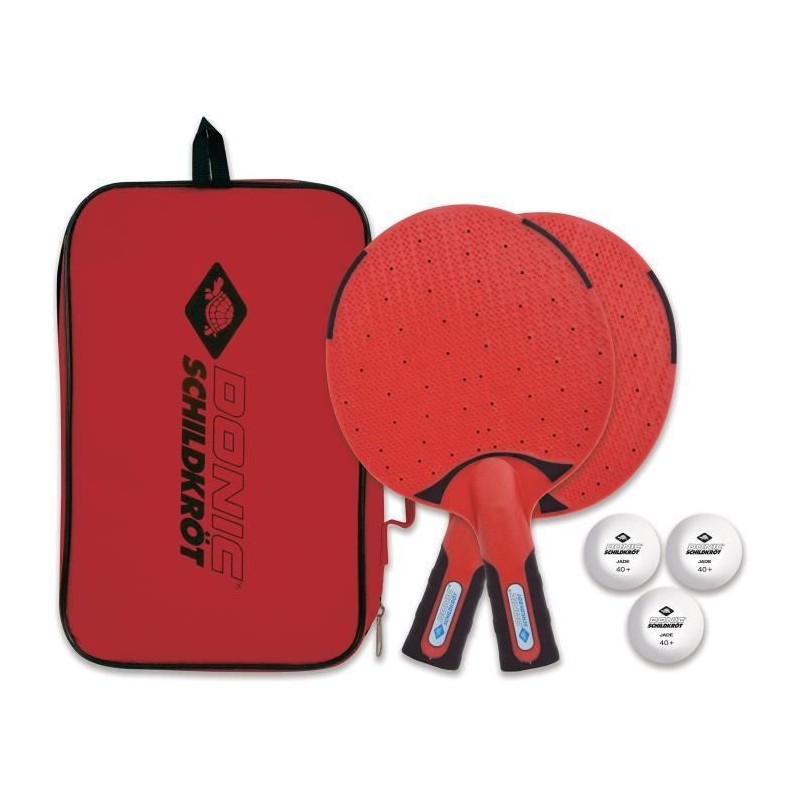 Set de tennis de table / ping pong - SCHILDKRÖT - 2 raquettes + 3 bal