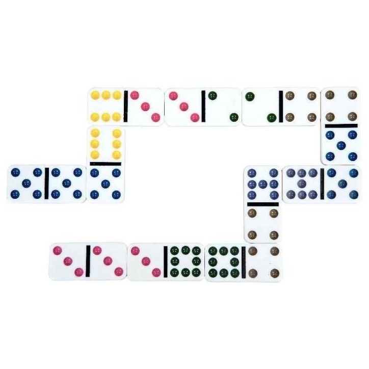 Jeu de Domino - SCHMIDT SPIELE - Classic line - 55 dominos grand format - 24 variantes de regles Jeu de Domino - SCHMIDT SPIELE - Classic line - 55 dominos grand format - 24 variantes de regles