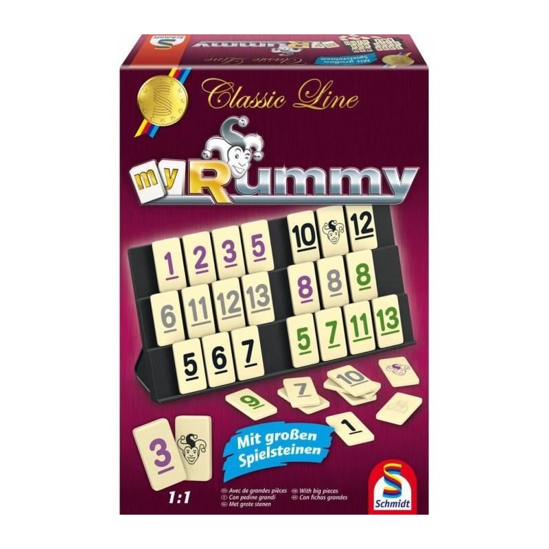 Jeu de société MyRummy - SCHMIDT AND SPIELE - Mixte - A partir de 8