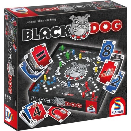Black DOG - Jeux de Société - SCHMIDT SPIELE - Affrontez le mystérieux Black DOG dans ce jeu de stratégie captivant !