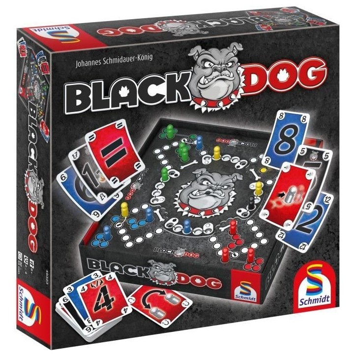 Black DOG - Jeux de Société - SCHMIDT SPIELE - Affrontez le mystérieux Black DOG dans ce jeu de stratégie captivant !