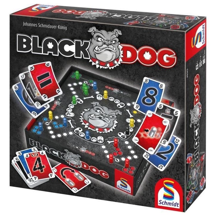 Black DOG - Jeux de Société - SCHMIDT SPIELE - Affrontez le mystérieux Black DOG dans ce jeu de stratégie captivant !