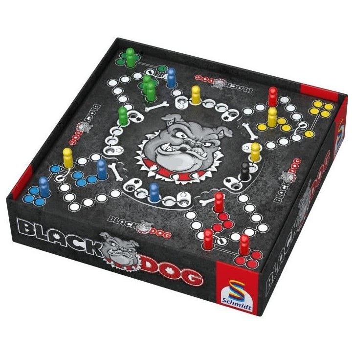 Black DOG - Jeux de Société - SCHMIDT SPIELE - Affrontez le mystérieux Black DOG dans ce jeu de stratégie captivant !