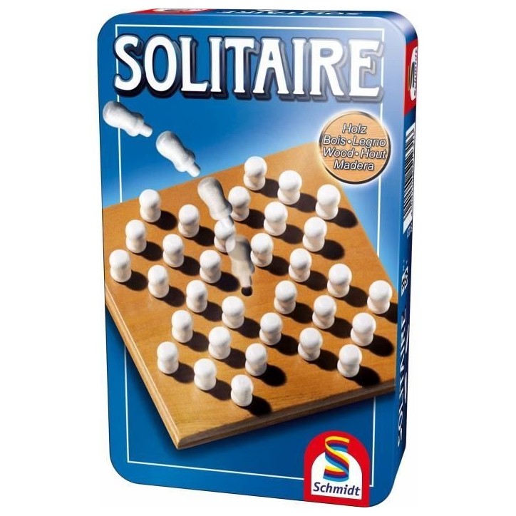 Solitaire - Jeux de Société - SCHMIDT SPIELE - Testez votre patience et votre stratégie avec ce jeu de solitaire ! Solitaire - Jeux de Société - SCHMIDT SPIELE - Testez votre patience et votre stratégie avec ce jeu de solitaire !