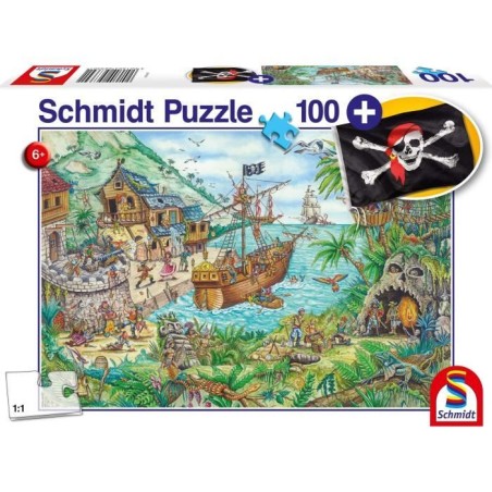 Puzzle Fantastique - SCHMIDT SPIELE - Dans la baie aux pirates - 100 p