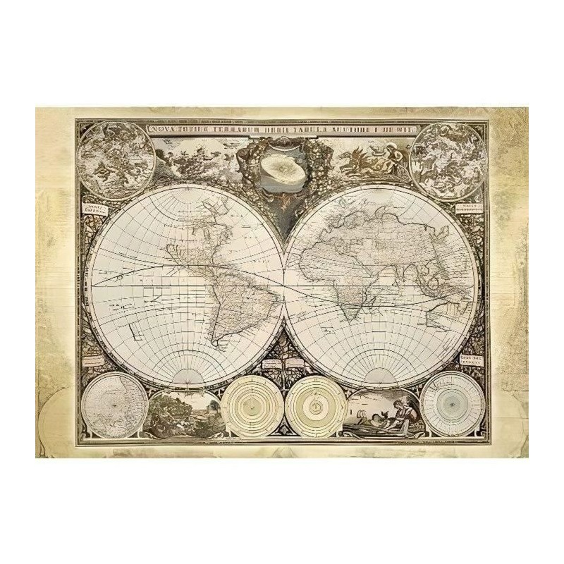 Puzzle Mappemonde Historique - Schmidt Spiele - 2000 Pieces - Qualité Puzzle Mappemonde Historique - Schmidt Spiele - 2000 Pieces - Qualité