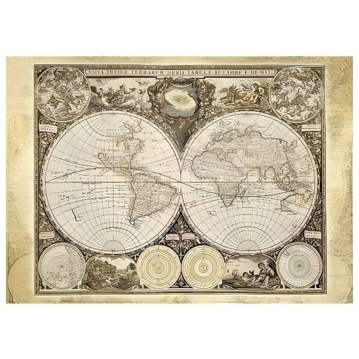 Puzzle Mappemonde Historique - Schmidt Spiele - 2000 Pieces - Qualité Premium Puzzle Mappemonde Historique - Schmidt Spiele - 2000 Pieces - Qualité Premium