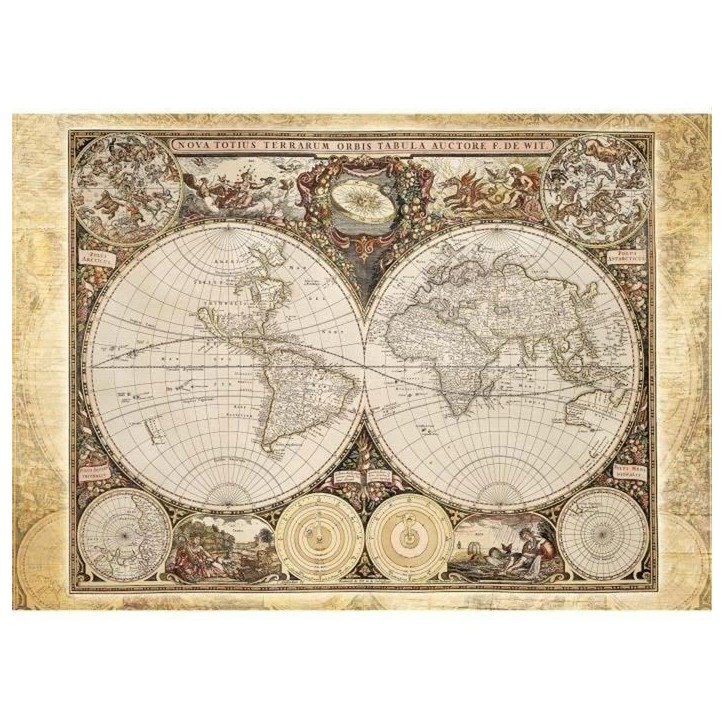 Puzzle Mappemonde Historique - Schmidt Spiele - 2000 Pieces - Qualité Premium Puzzle Mappemonde Historique - Schmidt Spiele - 2000 Pieces - Qualité Premium